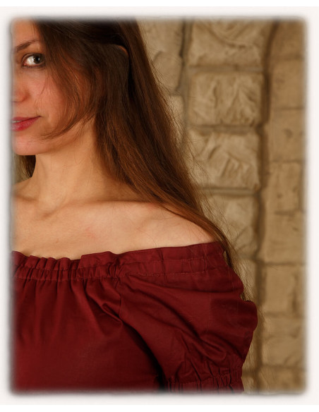 Chemisier médiéval en coton léger...