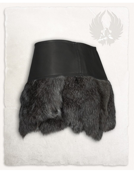 Jupe barbare modèle Karya, poil de lapin