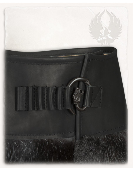 Jupe barbare modèle Karya, poil de lapin