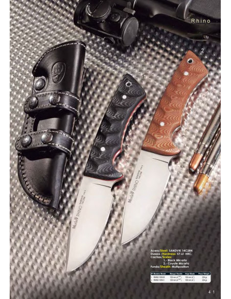 Couteau de chasse Rhino Micarta Coyote