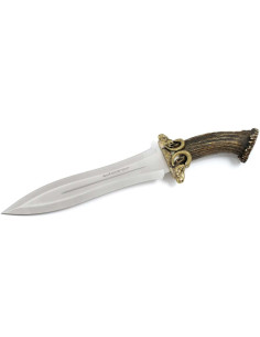 Couteau finition mouflon manche corne de cerf