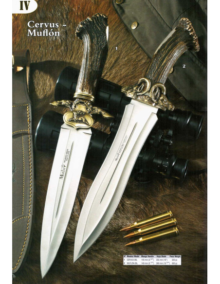 Couteau finition mouflon manche corne...