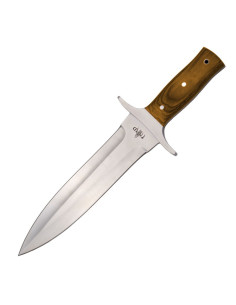 Troisième couteau de chasse aux enchères, étui en cuir