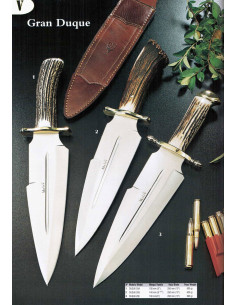 Couteaux de chasse aux enchères, Grand Duc avec sorcier...