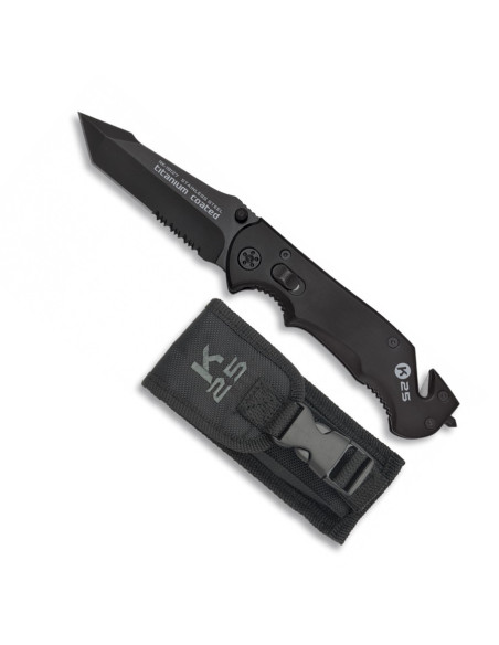 Couteau de sauvetage, lame 9 cm.