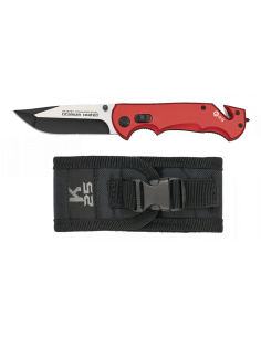 Couteau de sécurité et de sauvetage K25 en rouge