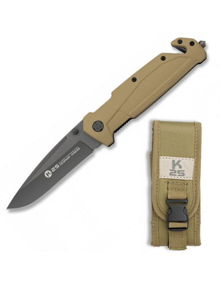 Couteau de sauvetage revêtu de titane...