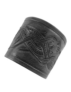 Bracelets en cuir gaufré dragon style Jelling