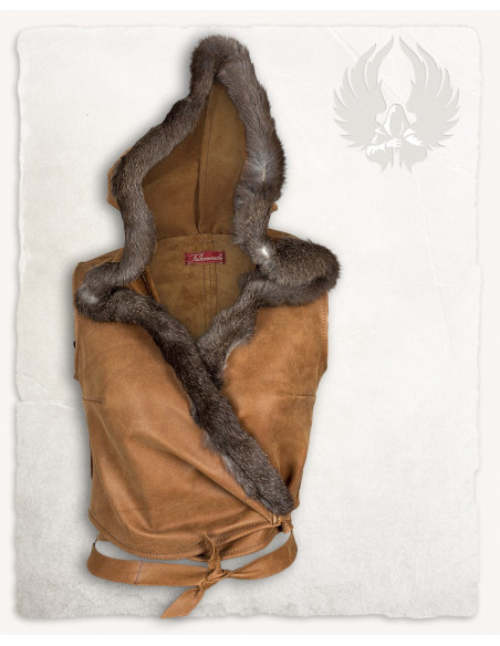Haut médiéval pour femme avec capuche...