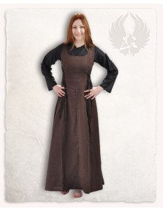 Robe médiévale modèle Uma, couleur marron 2
