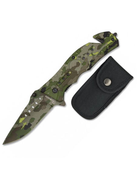 Couteau Albainox FOS camo vert