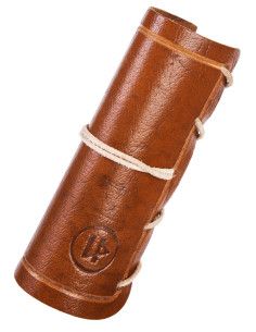 Garde de protection en cuir pour haches, couleur marron