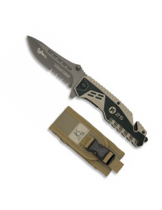 Couteau de sauvetage coyote K25, ouverture assistée