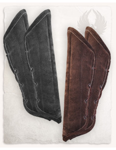 Bracelets médiévaux en peau de chamois modèle Léopold