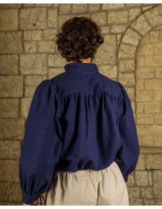 Chemise pirate large modèle Ansgar, couleur bleue 2