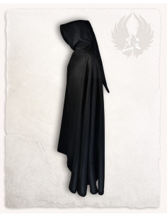 Cape médiévale en laine noire modèle Gora 2