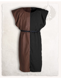 Tabard bicolore marron noir, modèle Ignaz