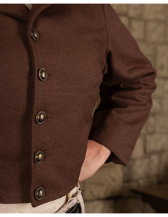 Veste pirate en coton Peary, marron 2