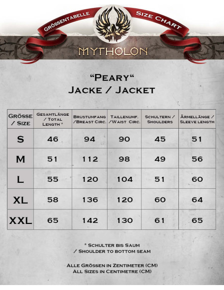 Veste pirate en coton Peary, marron