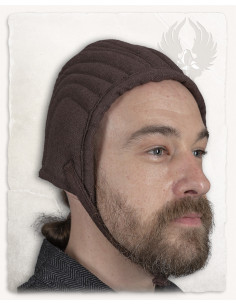 Crêpe matelassé médiéval modèle Léopold, marron 2