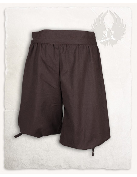 Pantalon en coton pirate Tilly, marron