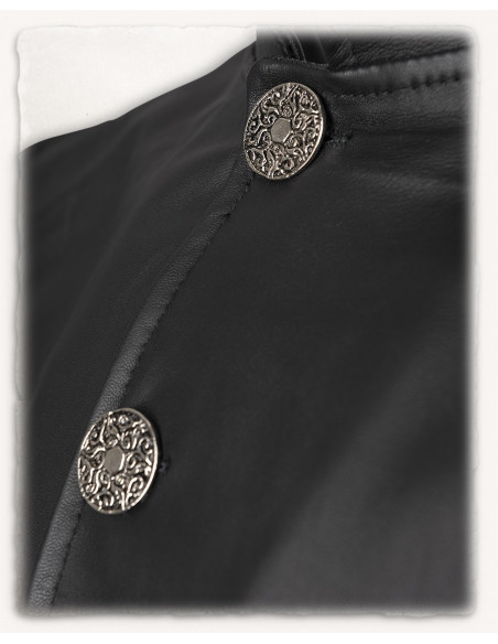 Gilet pirate en cuir modèle Tilly,...