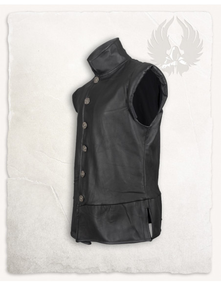 Gilet pirate en cuir modèle Tilly,...