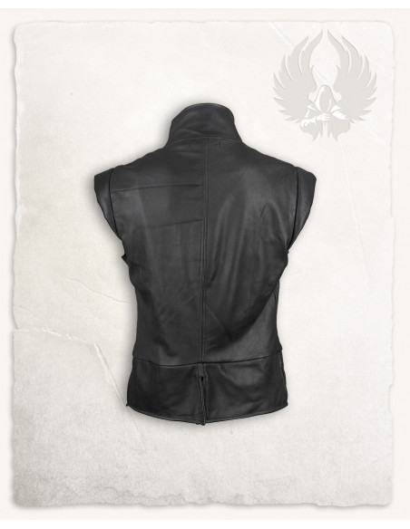 Gilet pirate en cuir modèle Tilly,...