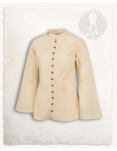 Chemisier médiéval léger modèle Kassandra, couleur crème 2