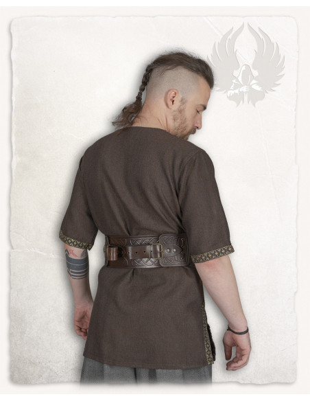 Tunique médiévale motif chevrons...