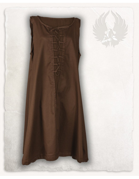Robe médiévale marron modèle Leandra