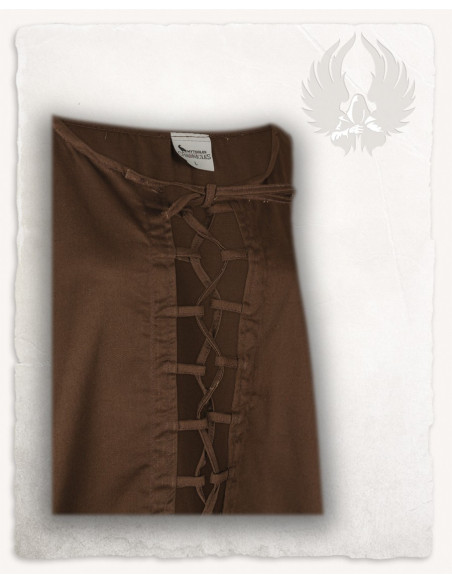 Robe médiévale marron modèle Leandra