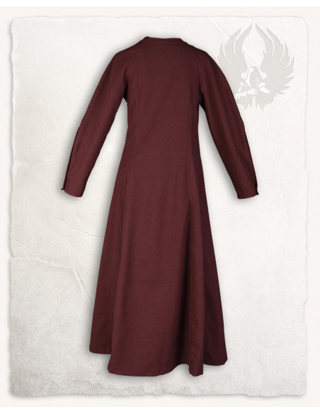 Robe médiévale modèle Jovina, bordeaux