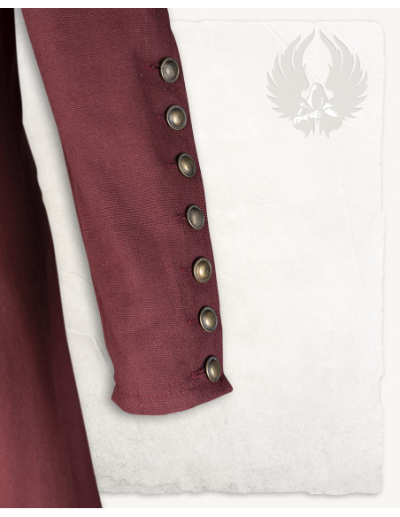 Robe médiévale modèle Jovina, bordeaux