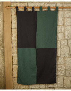 Banderole en coton épais 160 x 75 cm. (vert noir)
