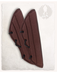 Bracelets médiévaux rembourrés modèle Leopold, marron