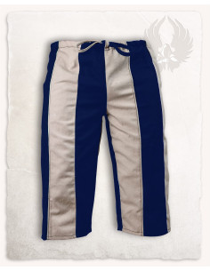 Pantalon pirate modèle Jack, couleur bleu-crème 2