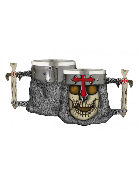 Templar Cross Skull Mug, décoratif (1...