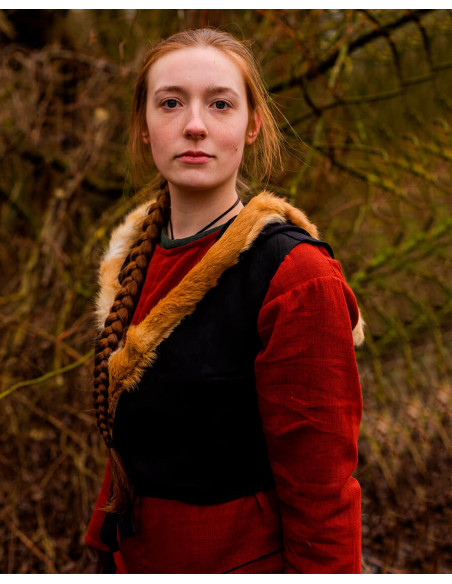 Haut médiéval pour femme avec capuche...