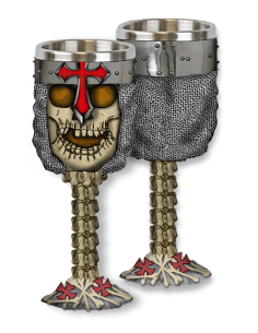 Templar Cross Skull Cup, décoratif (1 unité)