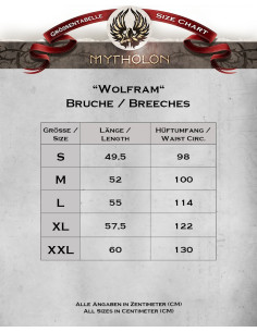 Culotte médiévale en coton modèle Wolfram 2