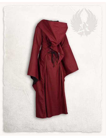 Robe médiévale bordeaux-noir modèle...