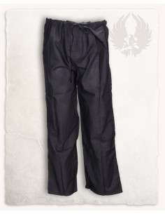 Pantalon médiéval coupe droite modèle Philipp, couleur noir 2