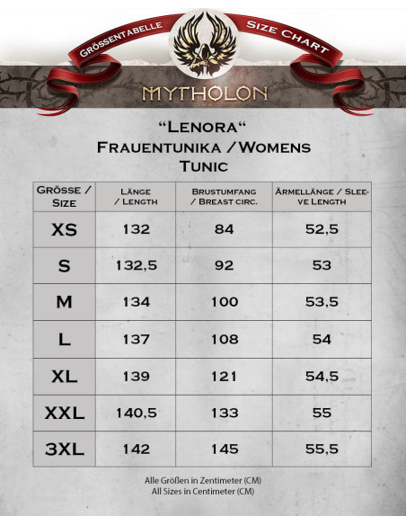 Tunique médiévale pour femme en coton...