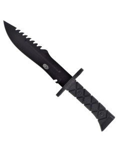 Couteau de chasse SCK lame inox. pointe dentée (34 cm.)