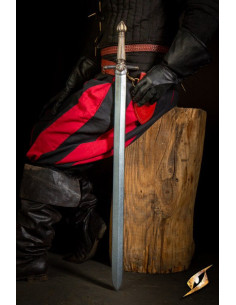 Épée médiévale en latex modèle dualiste garde blanc...