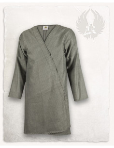 Tunique médiévale croisée gris anthracite, modèle Shapur
