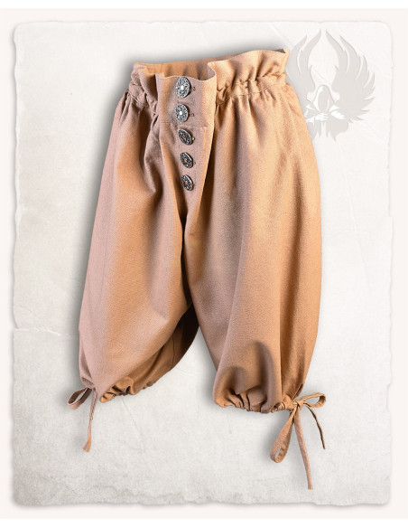 Pantalon Capri en Coton Tilly, Brun...