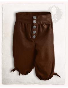 Pantalon capri en laine Tilly, marron 2