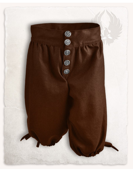 Pantalon capri en laine Tilly, marron